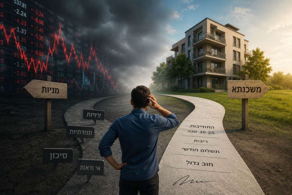 למה אנשים מפחדים ממניות, אבל לא ממשכנתא של מיליון שקל? 1605
